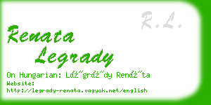 renata legrady business card